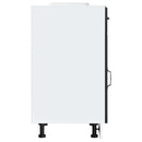 vidaXL Konyhai alsó szekrény Lucca fekete szerelt fa