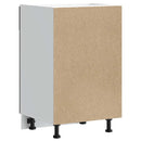 vidaXL Konyhai alsó szekrény Lucca fekete szerelt fa