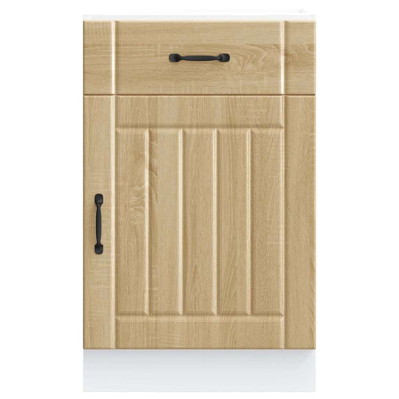 vidaXL Konyhai alsó szekrény Lucca sonoma tölgy szerelt fa