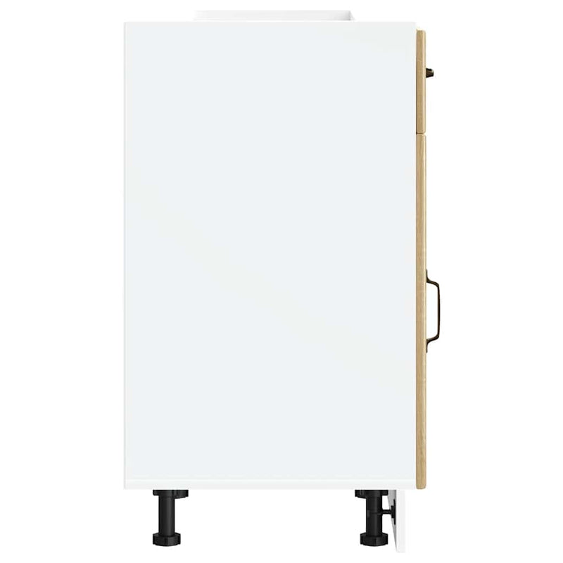 vidaXL Konyhai alsó szekrény Lucca sonoma tölgy szerelt fa