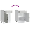 vidaXL Konyhai alsó szekrény Lucca betonszürke szerelt fa