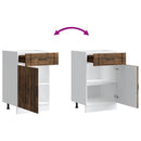 vidaXL Konyhai alsó szekrény Lucca füstölt tölgy szerelt fa