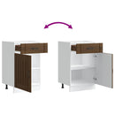 vidaXL Konyhai alsó szekrény Lucca szürke sonoma szerelt fa