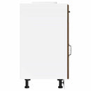 vidaXL Konyhai alsó szekrény Lucca barna tölgy szerelt fa