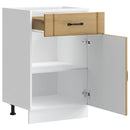 vidaXL Konyhai alsó szekrény Lucca kézműves tölgy szerelt fa