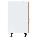 vidaXL Konyhai alsó szekrény Lucca kézműves tölgy szerelt fa