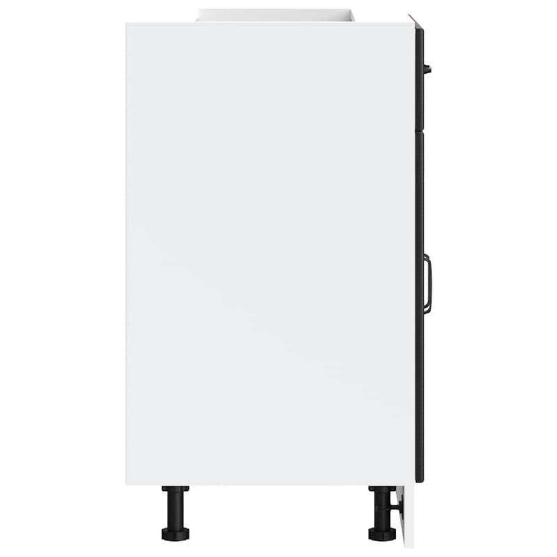 vidaXL Konyhai alsó szekrény Lucca fekete szerelt fa