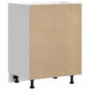 vidaXL Konyhai alsó szekrény Lucca magasfényű fehér szerelt fa