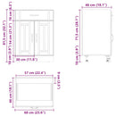 vidaXL Konyhai alsó szekrény Lucca magasfényű fehér szerelt fa