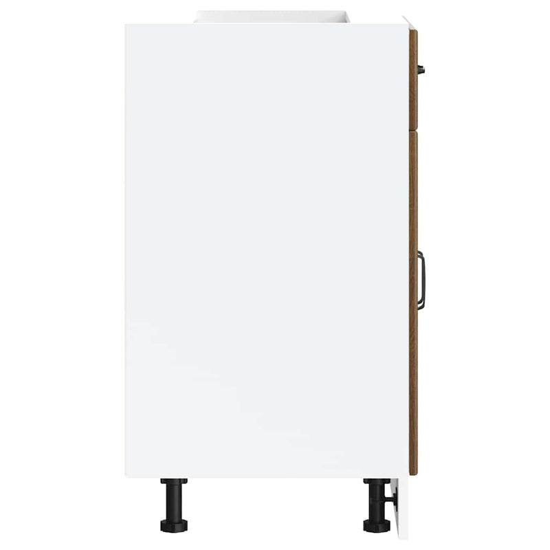 vidaXL Konyhai alsó szekrény Lucca barna tölgy szerelt fa