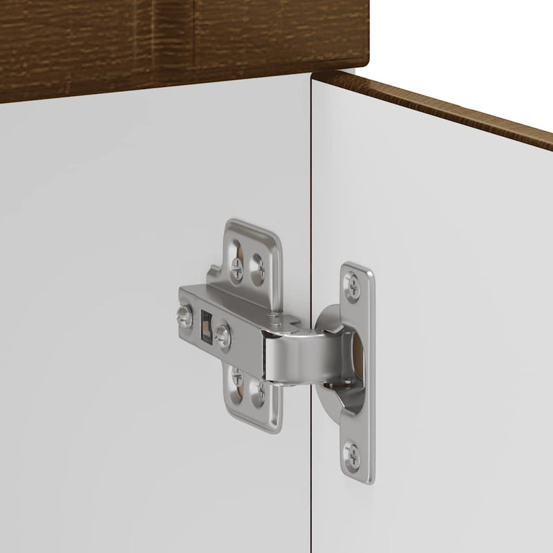 vidaXL Konyhai alsó szekrény Lucca barna tölgy szerelt fa