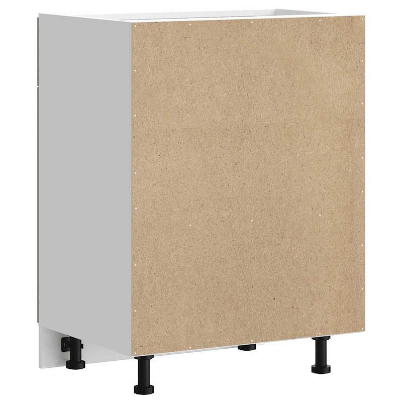 vidaXL Konyhai alsó szekrény Lucca kézműves tölgy szerelt fa