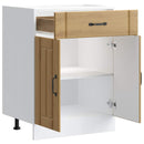 vidaXL Konyhai alsó szekrény Lucca kézműves tölgy szerelt fa