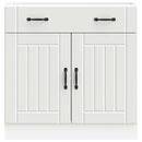 vidaXL Konyhai alsó szekrény Lucca fehér szerelt fa