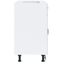 vidaXL Konyhai alsó szekrény Lucca fehér szerelt fa