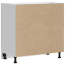 vidaXL Konyhai alsó szekrény Lucca fehér szerelt fa