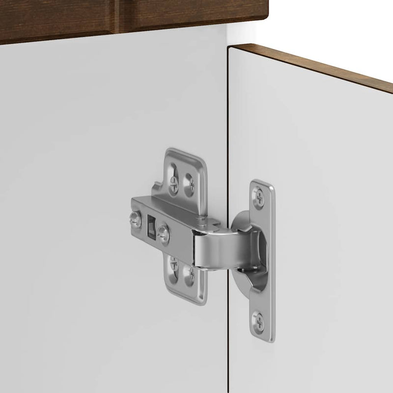 vidaXL Konyhai alsó szekrény Lucca füstölt tölgy szerelt fa