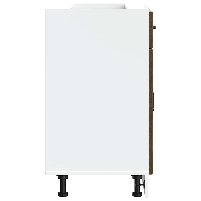 vidaXL Konyhai alsó szekrény Lucca barna tölgy szerelt fa