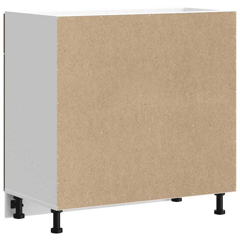 vidaXL Konyhai alsó szekrény Lucca barna tölgy szerelt fa