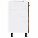 vidaXL Konyhai alsó szekrény Lucca antik fa szerelt fa