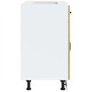 vidaXL Konyhai alsó szekrény Lucca kézműves tölgy szerelt fa