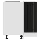 vidaXL Konyhai sarok alsó szekrény Lucca fekete szerelt fa