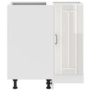 vidaXL Konyhai sarok alsó szekrény Lucca magasfényű fehér szerelt fa