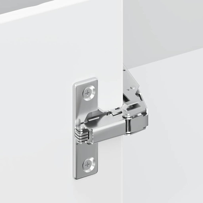 vidaXL Konyhai sarok alsó szekrény Lucca magasfényű fehér szerelt fa