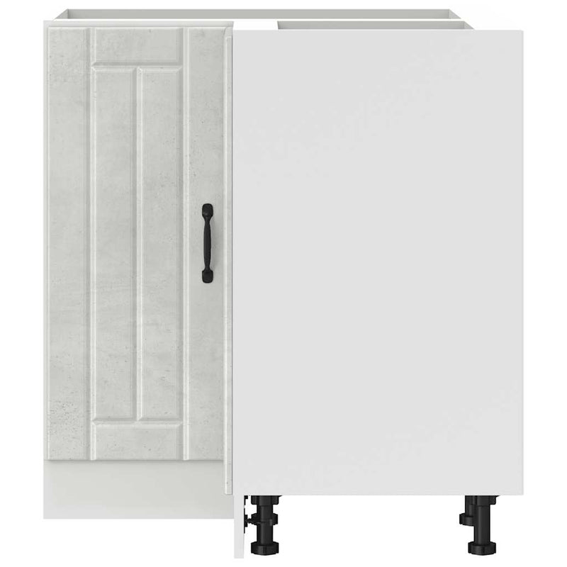 vidaXL Konyhai sarok alsó szekrény Lucca betonszürke szerelt fa