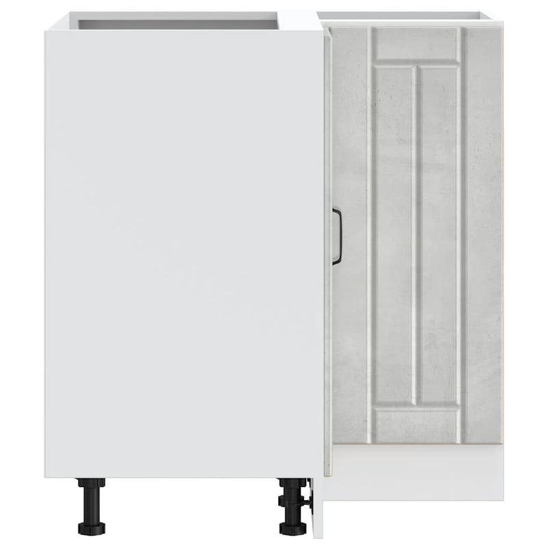 vidaXL Konyhai sarok alsó szekrény Lucca betonszürke szerelt fa