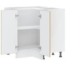 vidaXL Konyhai sarok alsó szekrény Lucca kézműves tölgy szerelt fa