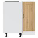 vidaXL Konyhai sarok alsó szekrény Lucca kézműves tölgy szerelt fa