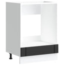 vidaXL sütő szekrény Lucca fekete szerelt fa