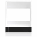 vidaXL sütő szekrény Lucca fekete szerelt fa