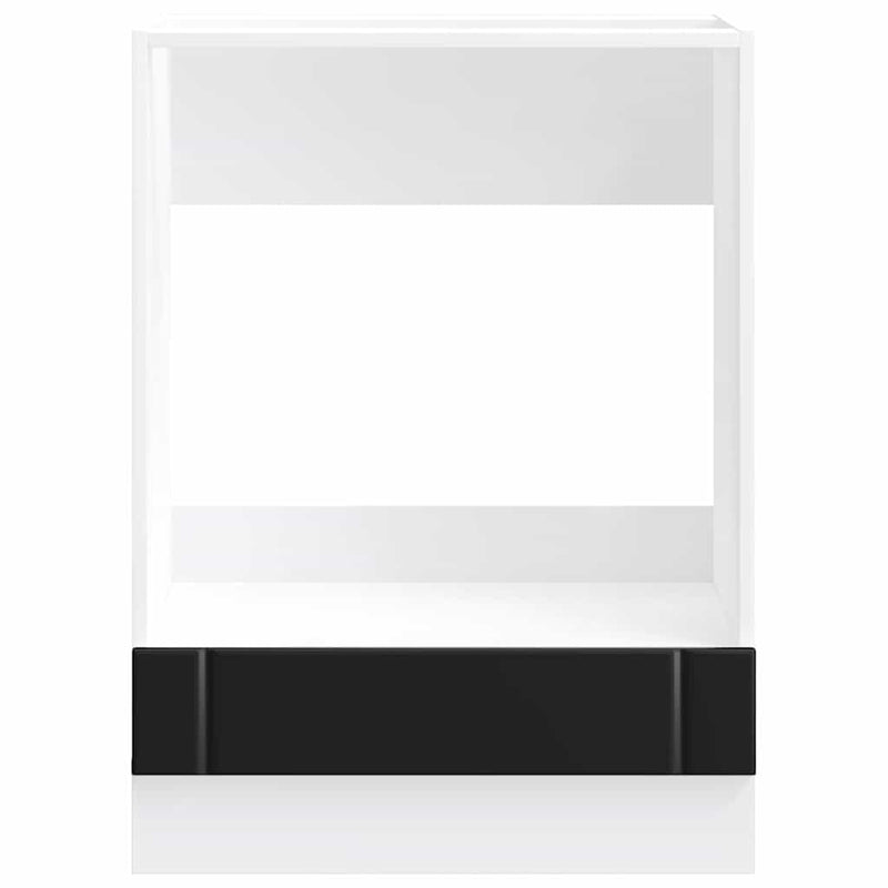 vidaXL sütő szekrény Lucca fekete szerelt fa