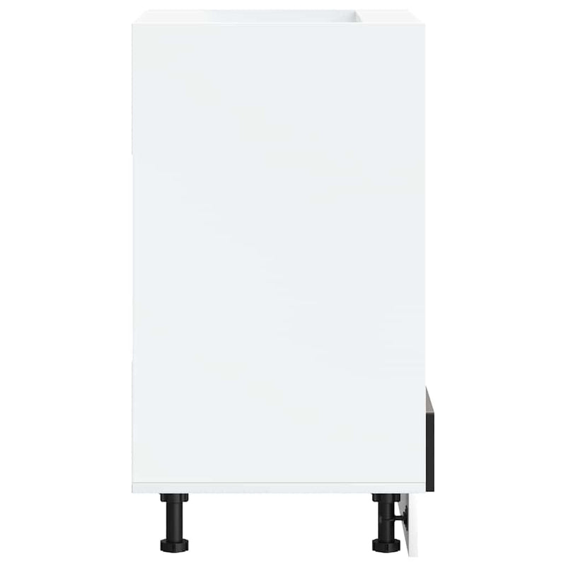 vidaXL sütő szekrény Lucca fekete szerelt fa