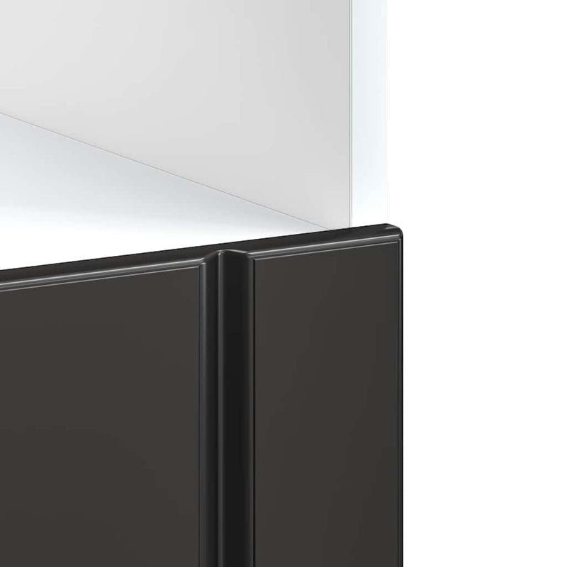 vidaXL sütő szekrény Lucca fekete szerelt fa