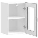 vidaXL Konyhai fali szekrény üvegajtóval Lucca fehér