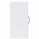 vidaXL Konyhai fali szekrény üvegajtóval Lucca magasfényű fehér