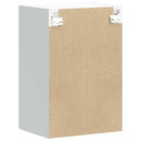 vidaXL Konyhai fali szekrény üvegajtóval Lucca magasfényű fehér