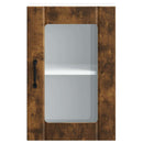 vidaXL Konyhai fali szekrény üvegajtóval Lucca füstölt tölgy