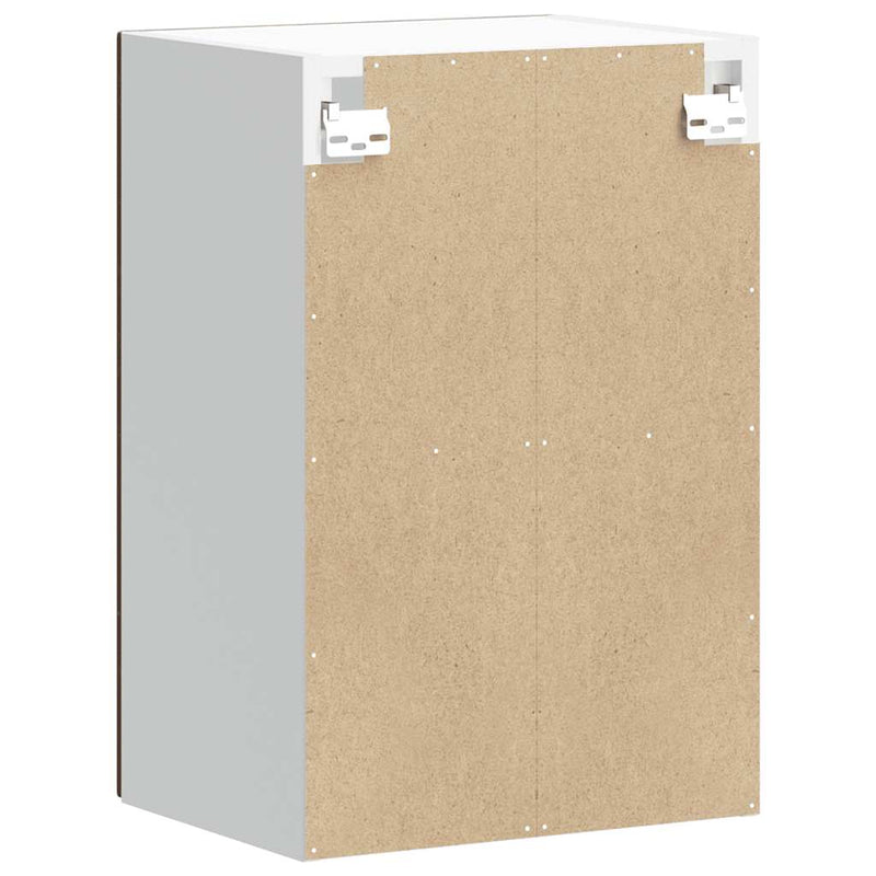 vidaXL Konyhai fali szekrény üvegajtóval Lucca füstölt tölgy