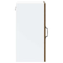 vidaXL Konyhai fali szekrény üvegajtóval Lucca barna tölgy