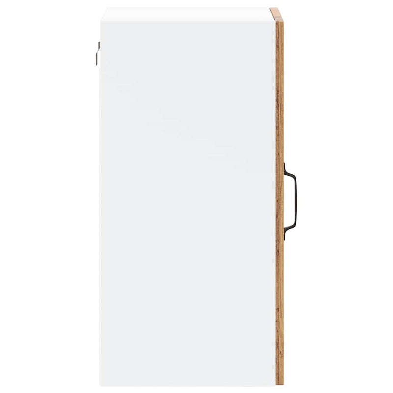 vidaXL Konyhai fali szekrény üvegajtóval Lucca antik fa