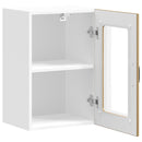 vidaXL Konyhai fali szekrény üvegajtóval Lucca kézműves tölgy