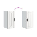 vidaXL konyhai fali szekrény Lucca fehér szerelt fa