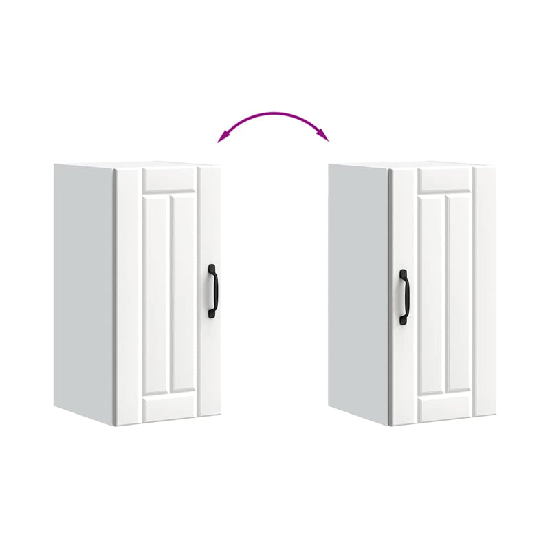 vidaXL konyhai fali szekrény Lucca fehér szerelt fa