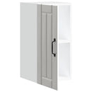 vidaXL konyhai fali szekrény Lucca magasfényű fehér szerelt fa