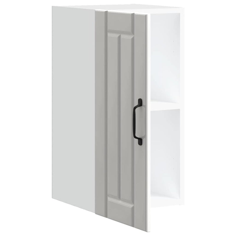 vidaXL konyhai fali szekrény Lucca magasfényű fehér szerelt fa