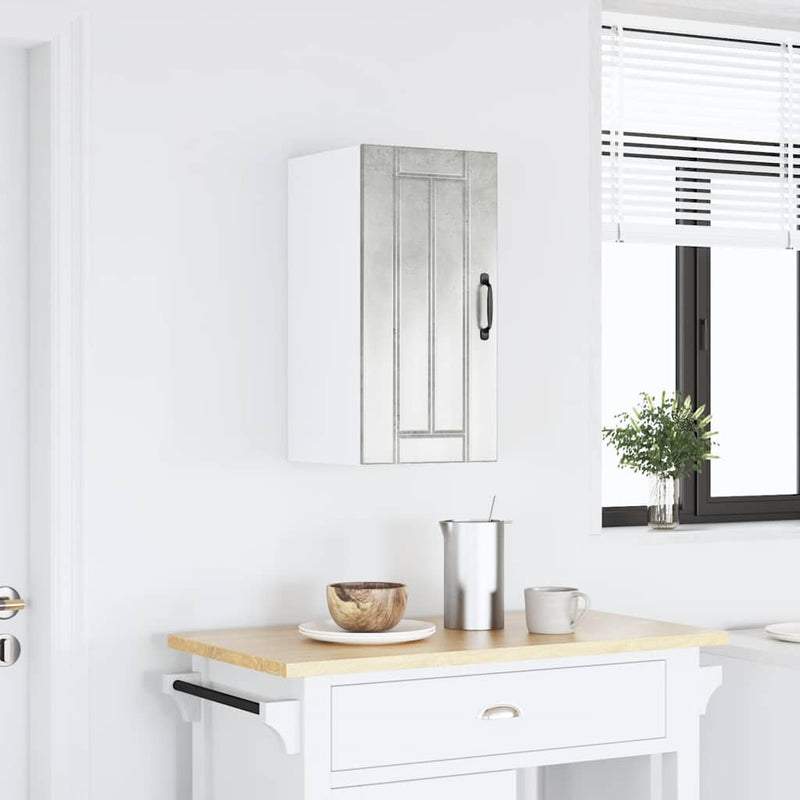 vidaXL konyhai fali szekrény Lucca betonszürke szerelt fa